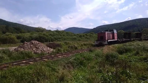 Train in the Forest Stock Footage 300352150