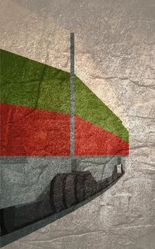 Train freight transportation Stock Illustration