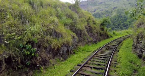 Train front road 1 part 2 Stock Footage 270386484