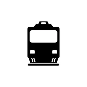 Train front view icon. Elements of transport icon. Premium quality graphic Stock Illustration