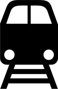 Train frontview Stock Illustration