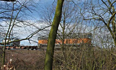Train geos landscape Stock Photos