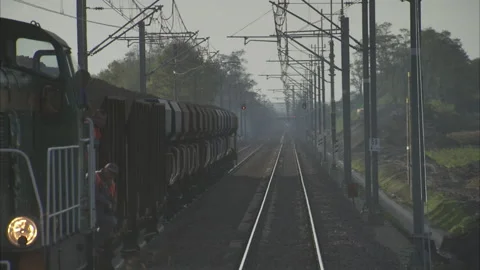 Train from Germany to Poland (1) Stock Footage 281697046