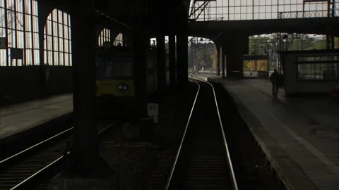 Train from Germany to Poland (3) Stock Footage 281697039