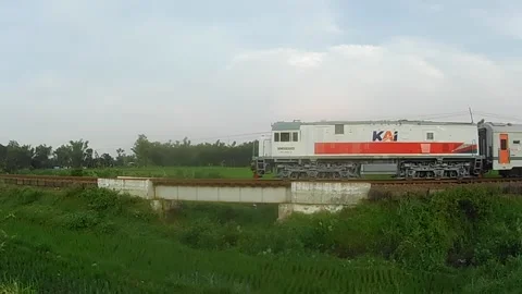 Train Go to city Stock Footage 172005382