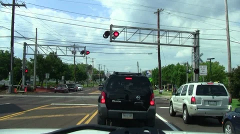 Train goes by Stock Footage 8601942