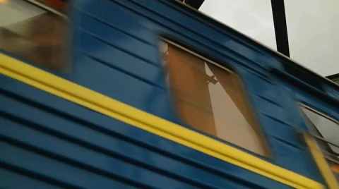 Train goes over the bridge tight shot Stock-Footage 58167309