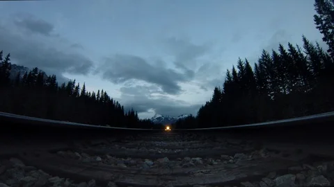 Train going over camera Stock Footage 107737025