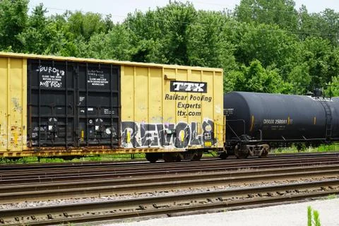 Train Graffiti Stock Photos