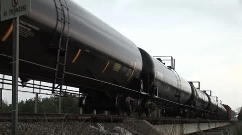 Train hazardous materials Stock Footage
