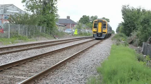Train Heading Towards HD File Stock Footage 10683728