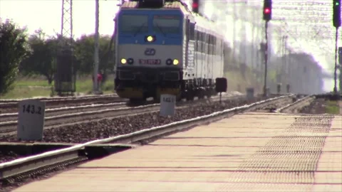 Train - Hot Summer Day Stock Footage 140401206