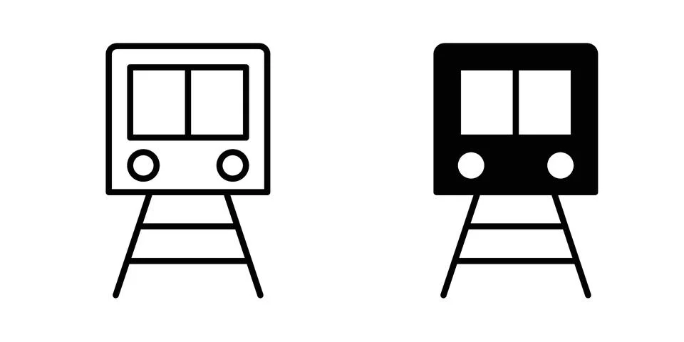 Train icon for design projects and web UI Stock Illustration