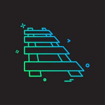 Train icon design vector Stock Illustration