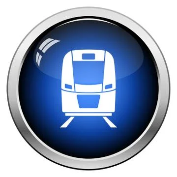 Train icon front view Stock Illustration