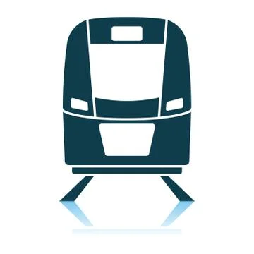Train Icon Front View Stock Illustration