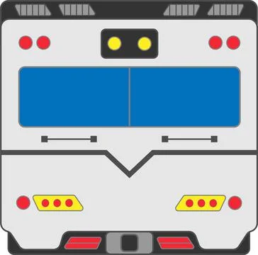 Train icon front view Stockillustratie