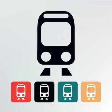 Train icon. Stock Illustration