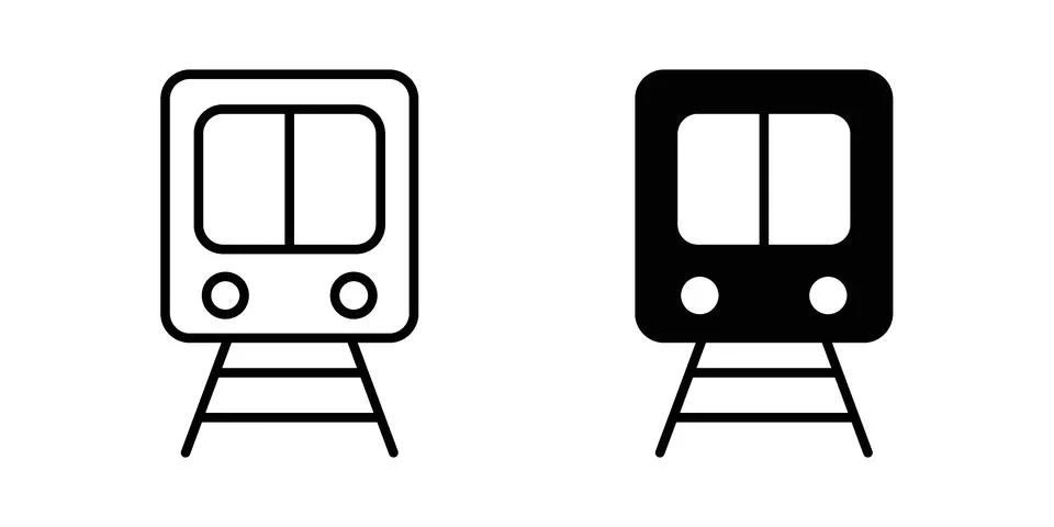 Train icon Illustration set. Vector Eps10 for apps イラスト素材