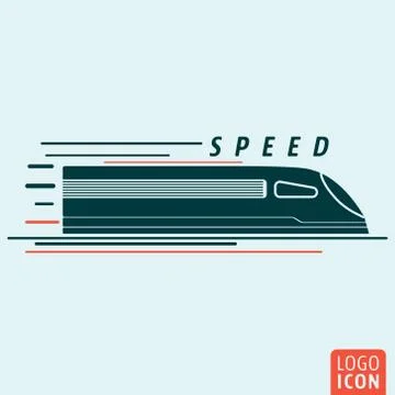 Train icon isolated Stock Illustration