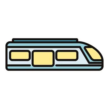 Train icon representing public transportation and travel Stock Illustration