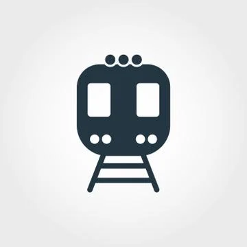 Train icon. Simple element illustration. Train pixel perfect icon design from Stock Illustration