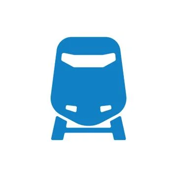 Train icon symbol vector. on white background Stock Illustration