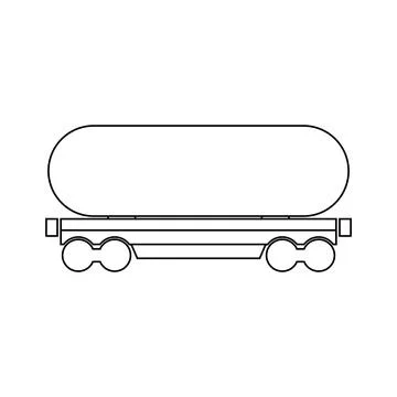 Train icon, train carriage vector Stock Illustration