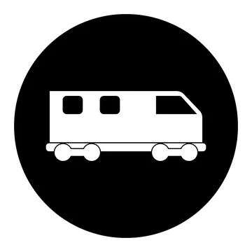 Train icon, train carriage vector Stock Illustration