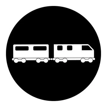 Train icon, train carriage vector Stock Illustration