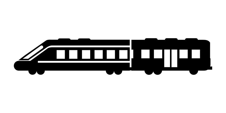 Train icon, train vector train sign symbol of modern transportations Stock Illustration