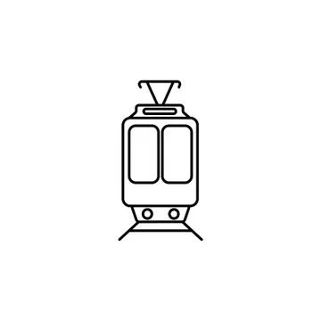 Train icon. vector illustration black on white background Stock Illustration