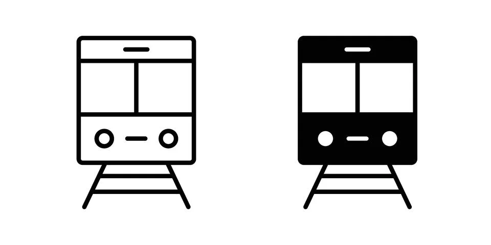 Train icon for web projects Stock Illustration