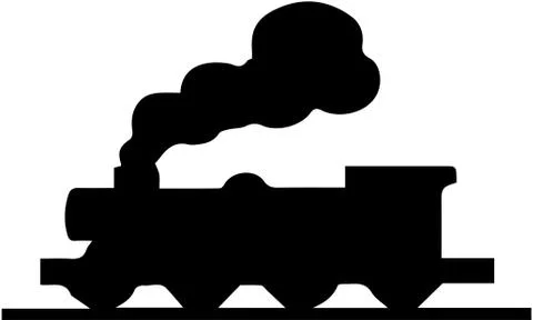 Train icon on white background Stock Illustration