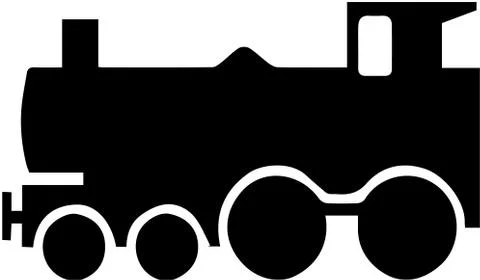 Train icon on white background Stock Illustration