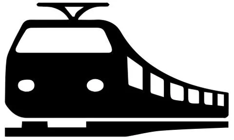 Train icon on white background Stock Illustration
