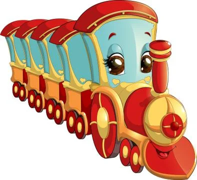 The train Stock Illustration