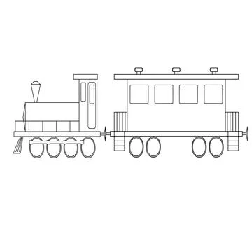A train Иллюстрация