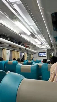 Train interiors Stock Photos