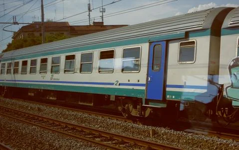 A train in italy Foto stock