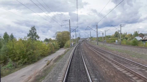 Train journey. 스톡 동영상 98304826