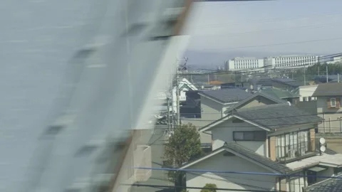 Train Journey Through Japan  Stock Footage 305907490
