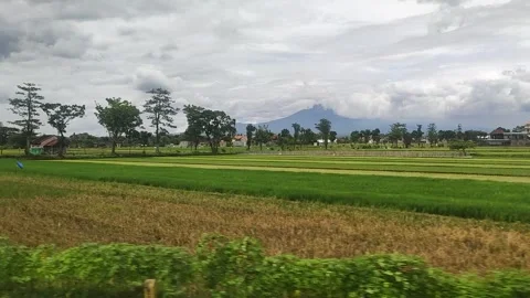 Train Journey Through Mountain Views and Serene Railway Ambiance 動画素材 286395862
