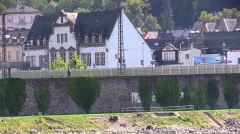 Train in Koblenz Germany Video stock 57469934