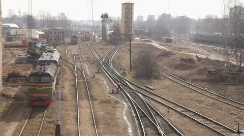 Train is leaving Stock Footage 48647053