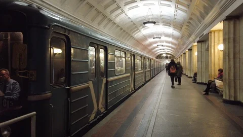 A train leaving Stock Footage 120791363