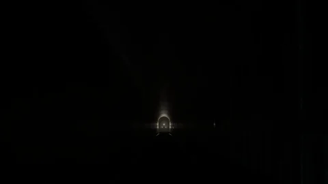 Train leaving an old underground tunnel. Stock Footage 91786672