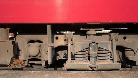 Train Leaving Platform Stock Footage 127037784