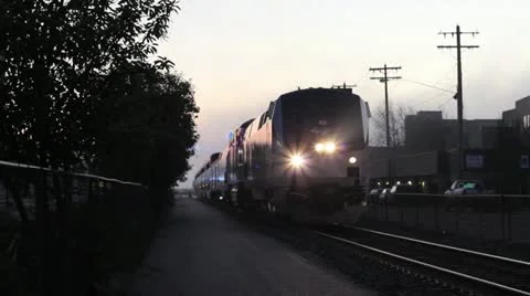 Train leaving the station 動画素材 20535192