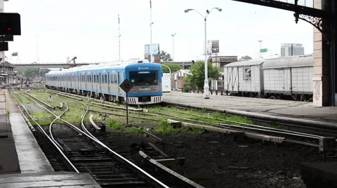 Train leaving the station Stock Footage 46200830